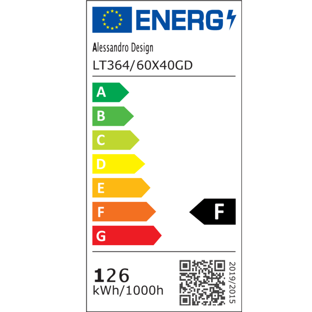 Lustre LED à deux anneaux dorés couronnés d'acrylique ciselé, 60 cm