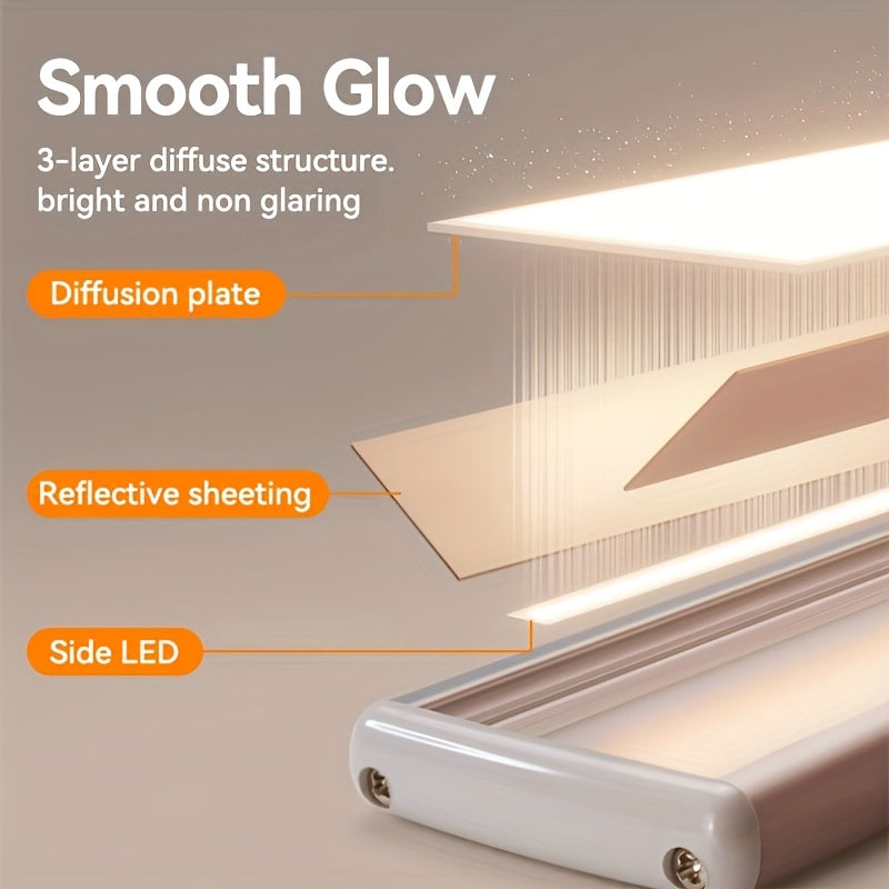Lot de 2 réglettes LED aluminium à diffusion latérale, 30 ou 40 cm
