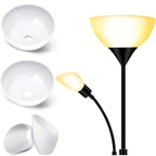 Lot de 4 abat-jour de rechange : 2 vasques Ø 25,5 cm et 2 tulipes