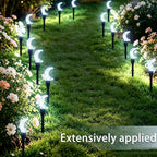 Guirlande solaire croissants de lune à bulles, 20 LED sur 5 m, IP44