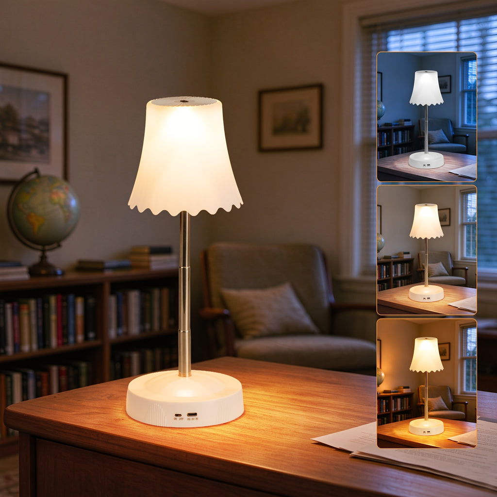 Lampe de table télescopique sans fil à commande gestuelle et RVB