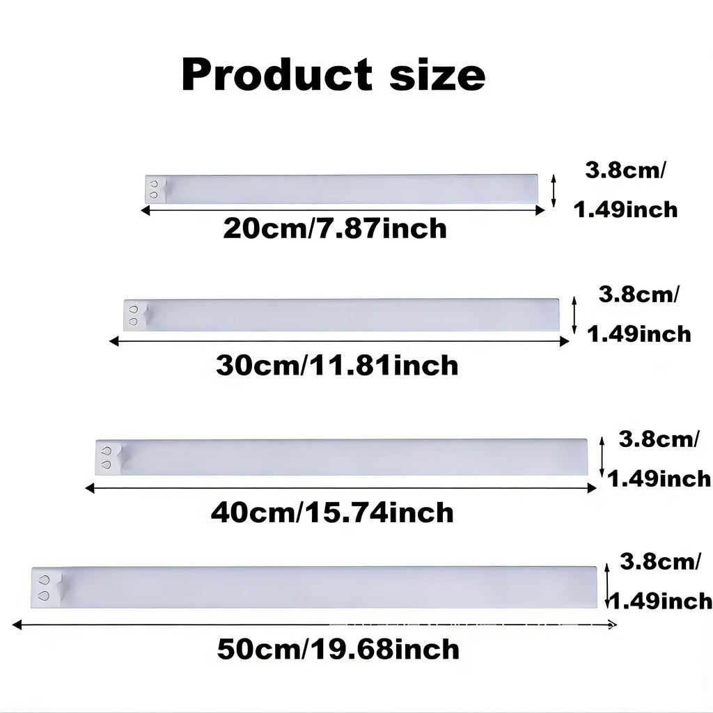 Réglette LED à détection 150°, trois teintes, 30, 40 ou 50 cm