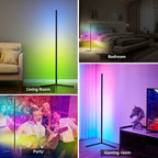 Lampadaire LED RVB 155 cm en aluminium sur trépied, appli