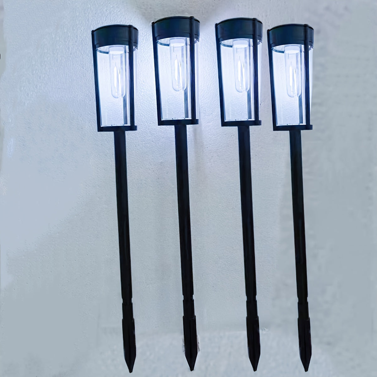 Lampe solaire de jardin à ampoule filament, 58 cm, lot de 2 ou 4