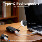 Lampe de lecture à pince galet, variation de 10 à 100 %, USB-C