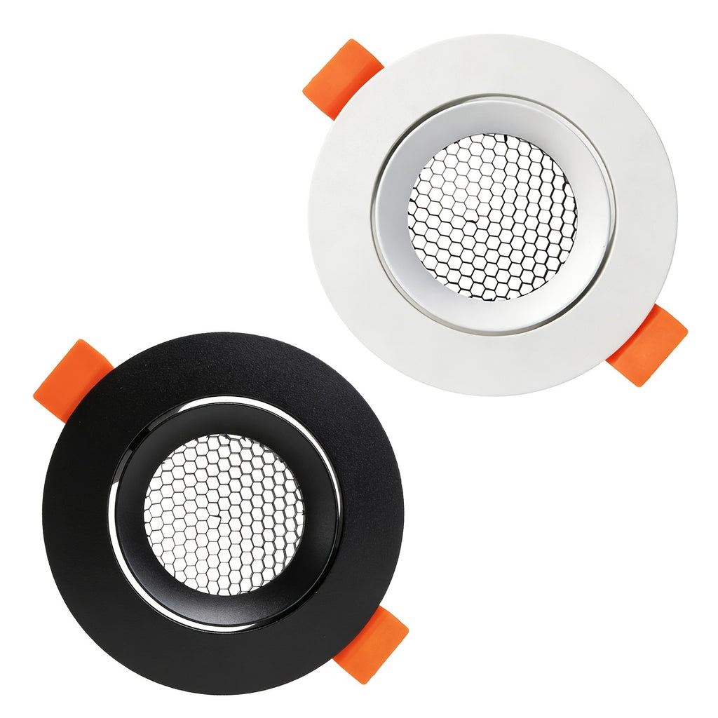 Support de spot encastrable orientable blanc Ø 8,8 cm, lot de 2