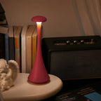 Lampe de table sans fil en trompette de 27 cm, tête champignon