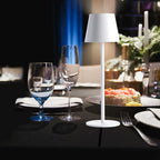 Lampe sans fil en aluminium mat à tige raccourcissable, 38 cm