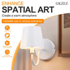 Applique murale sans fil rechargeable à tête amovible, cinq coloris
