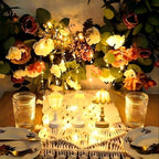 Mini lampe de table 14 cm à piles, abat-jour cloche, lotus ou pagode