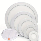Lot de 20 spots LED ronds encastrés, 3W à 24W, de Ø 8,2 à 29,5 cm