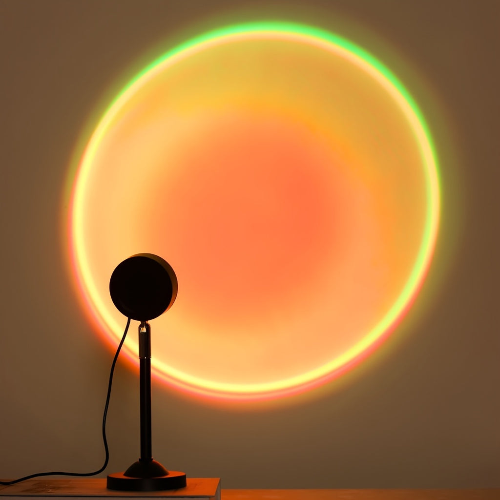 Lampe projecteur coucher de soleil orientable à 180°, 16 couleurs