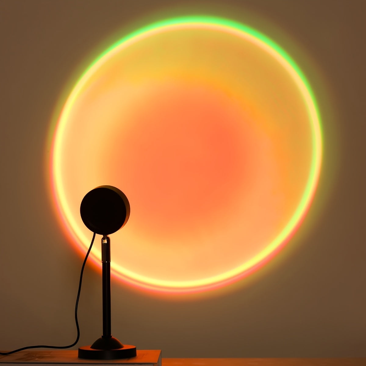 Lampe projecteur coucher de soleil orientable à 180°, 16 couleurs