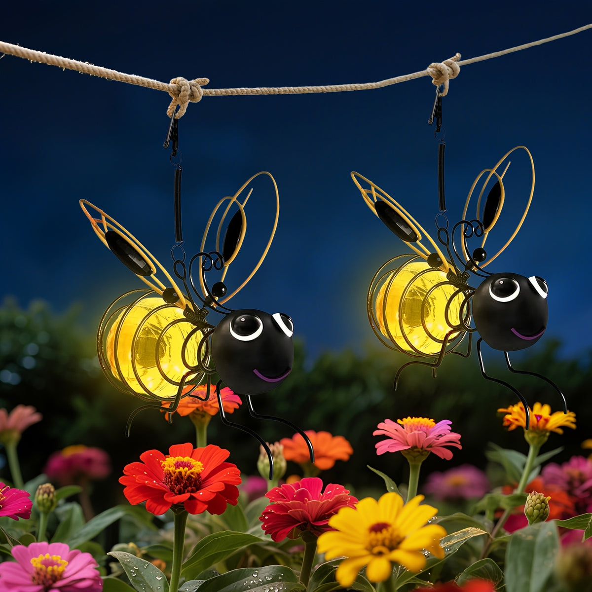 Une décoration de jardin ludique et lumineuse