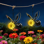 Suspension solaire abeille à crochet ressort, jaune et noire, IP44