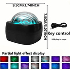 Veilleuse projecteur vagues d'eau, dôme noir pour salon et chambre