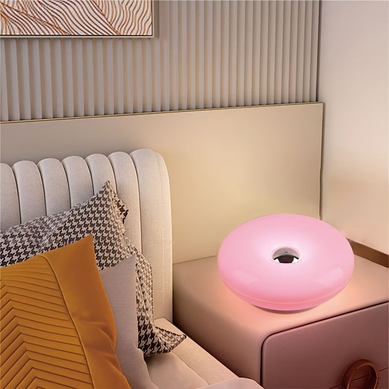 Lampe donut sans fil tactile, à poser ou à fixer au mur, 22 cm