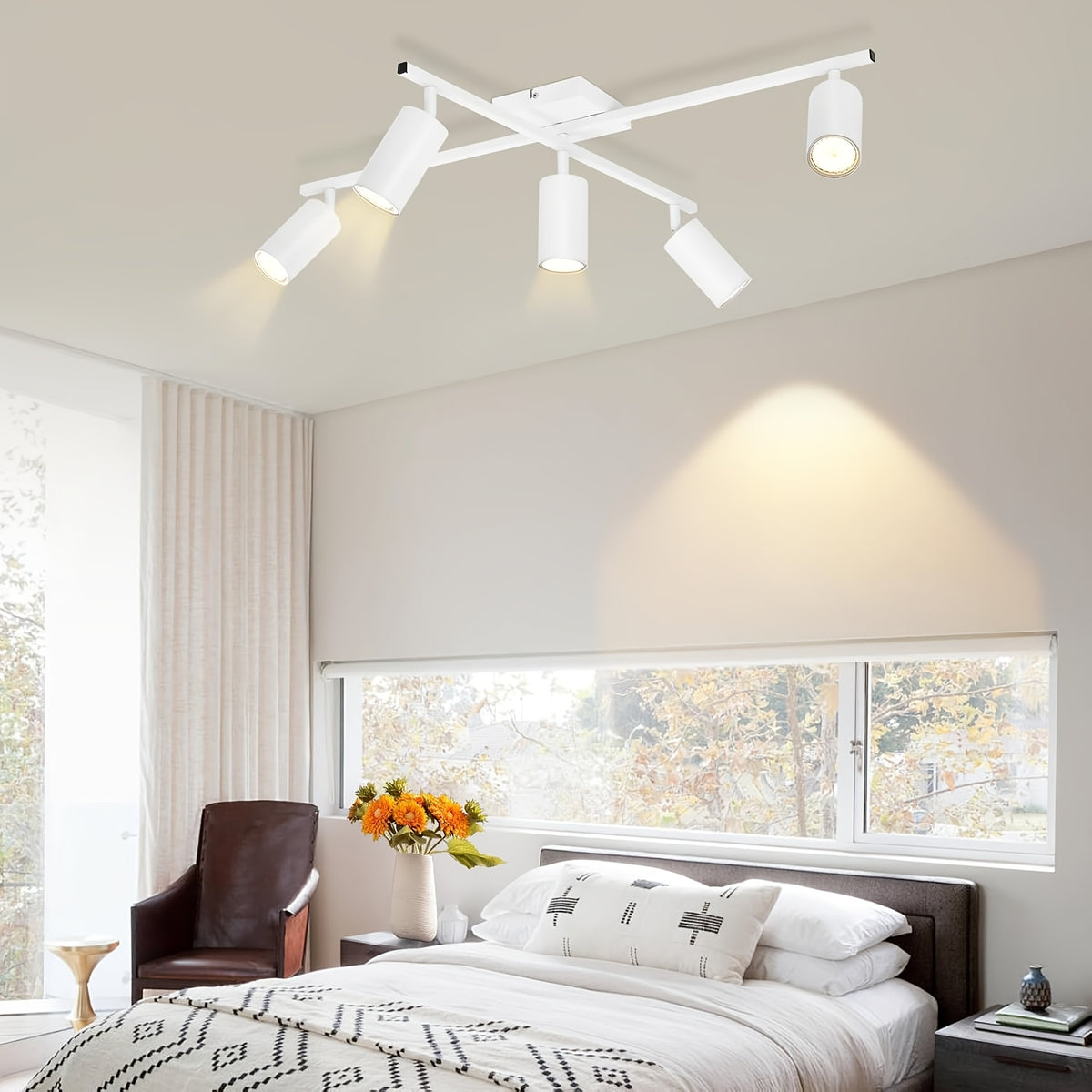 Des zones de lumière pour séjour, chambre et cuisine