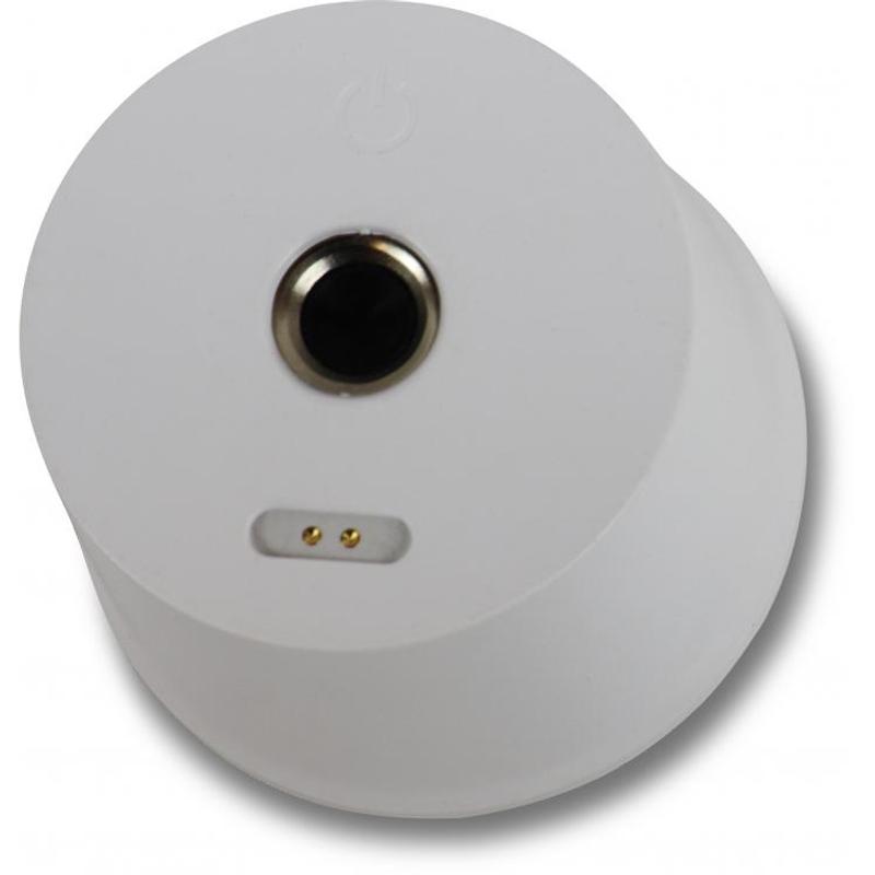 Lampe de table sans fil blanche à tête aimantée et col de cygne