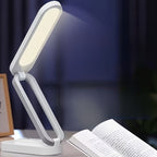 Lampe de bureau LED pliable sans fil, panneau tactile à 3 teintes