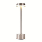 Lot de 2 lampes de table LED sans fil dorées à tige fine, 31,5 cm