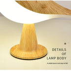 Lampe décorative oiseau effet bois, sans fil et tactile