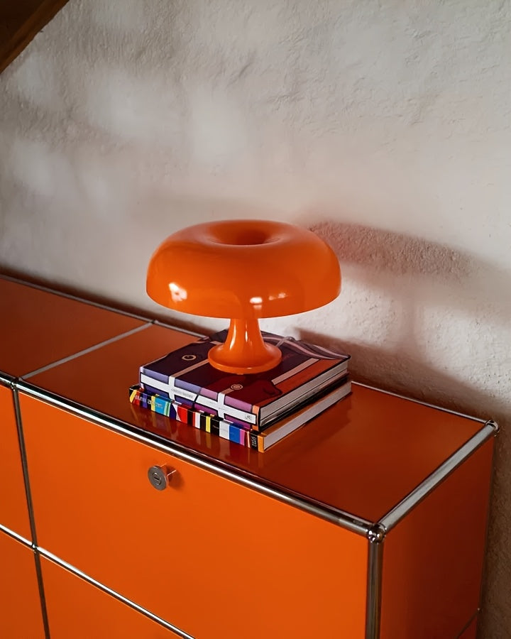 Lampe champignon blanche en acrylique, variateur et trois teintes, USB