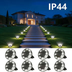 Petit spot solaire à planter 8 LED, Ø 5,5 cm, IP44, lot de 4 à 12
