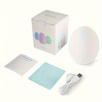 Veilleuse œuf rechargeable à sept couleurs, tactile, minuterie 1 h