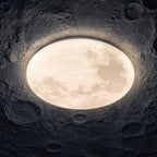 Plafonnier LED pleine lune Ø 33 cm, trois teintes à l'interrupteur
