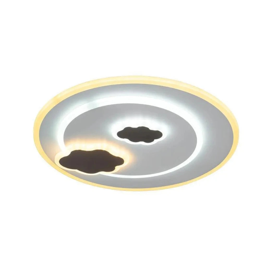 Plafonnier LED rond à nuages Ø 24 cm, trois teintes de blanc