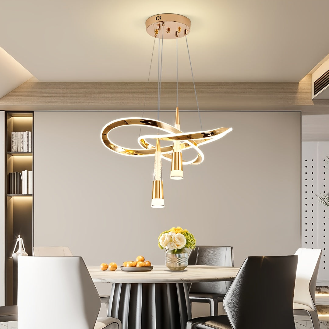 Luminaire suspendu double pôle de luxe léger haut de gamme exquis