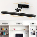 Applique murale LED rechargeable pour tableau, bras orientable