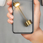 Lampe de table sans fil en métal à tête ronde, tactile 3 teintes
