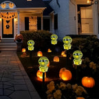 Guirlande solaire de 5 momies lumineuses à planter pour Halloween
