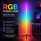 Lampadaire LED RVB à minuterie et télécommande, colonne de 110 cm