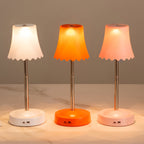 Lampe gestuelle sans fil en cloche, RVB, blanc, orange ou rose