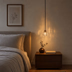 Mini suspension en verre facetté, culot G9, câble réglable 113 cm
