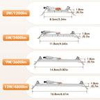 Lot de 5 dalles LED carrées encastrables 3W, 6W ou 9W, extra-plates