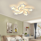 Plafonnier LED cinq étoiles Ø 65 cm avec mode nuit et variateur