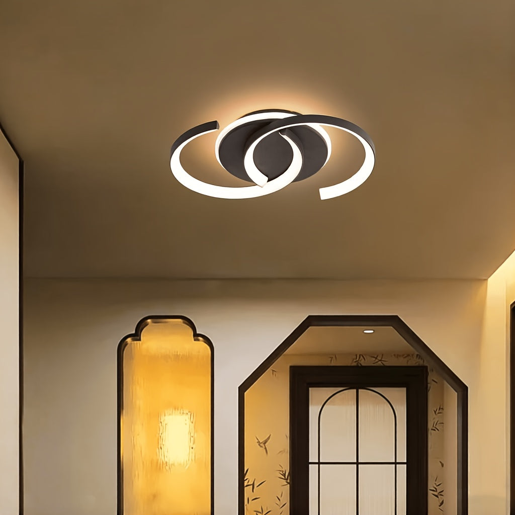 Une lumière chaleureuse pour entrée, couloir et palier