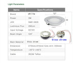 Spot LED encastrable chromé extra-plat Ø 72 mm, 12 V ou 24 V