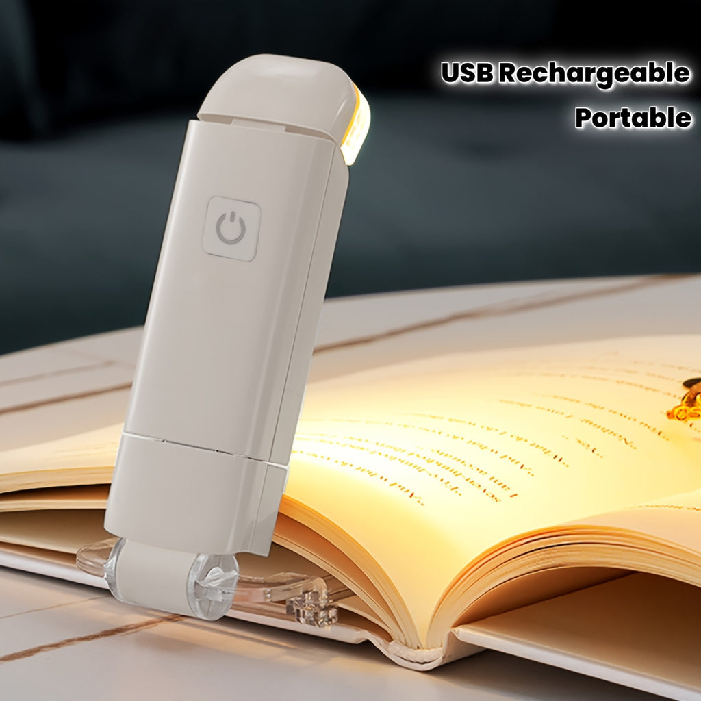 Lampe de lecture à pince à prise USB intégrée, 40 g, quatre coloris