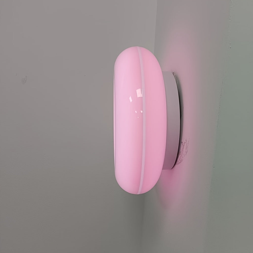 Lampe donut sans fil tactile, à poser ou à fixer au mur, 22 cm