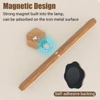 Applique murale LED noire rechargeable, barre aimantée orientable