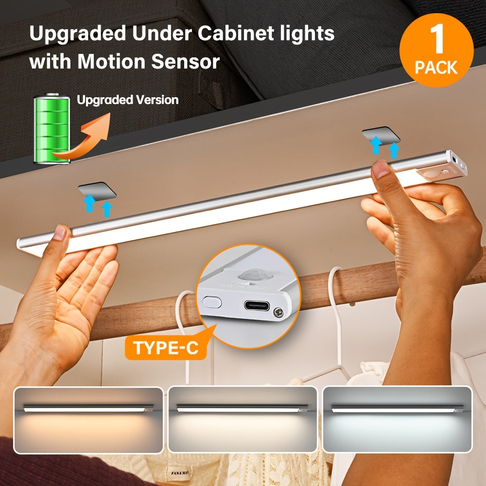 Réglette LED rechargeable à interrupteur à glissière, 20 à 40 cm