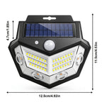 Applique solaire à détecteur, halo ambré et lumière blanche, lot de 4