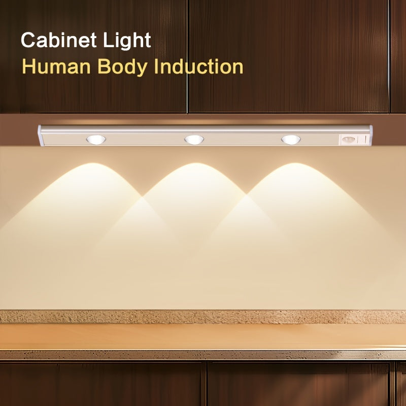 Lot de 2 réglettes LED à spots, argentées ou noires, 20 à 40 cm