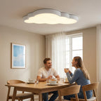 Plafonnier LED nuage blanc 50 cm pour chambre d'enfant, trois teintes
