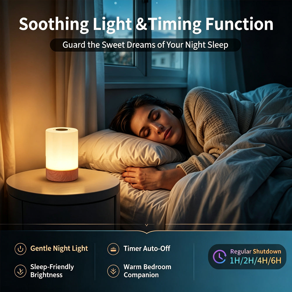 Lampe de chevet tactile rechargeable USB à 13 couleurs RVB
